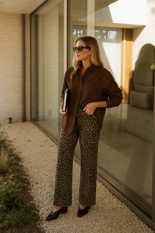 VENALIS | Pantalon léopard tendance